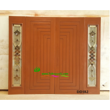 ประตูไม้สักบานคู่ รหัส DD182